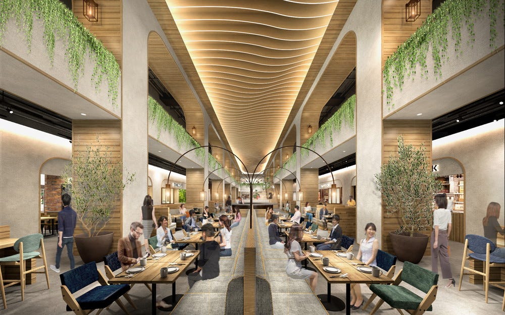 岡山・瀬戸内の食が集まる大型フードホール、2022年夏オープン