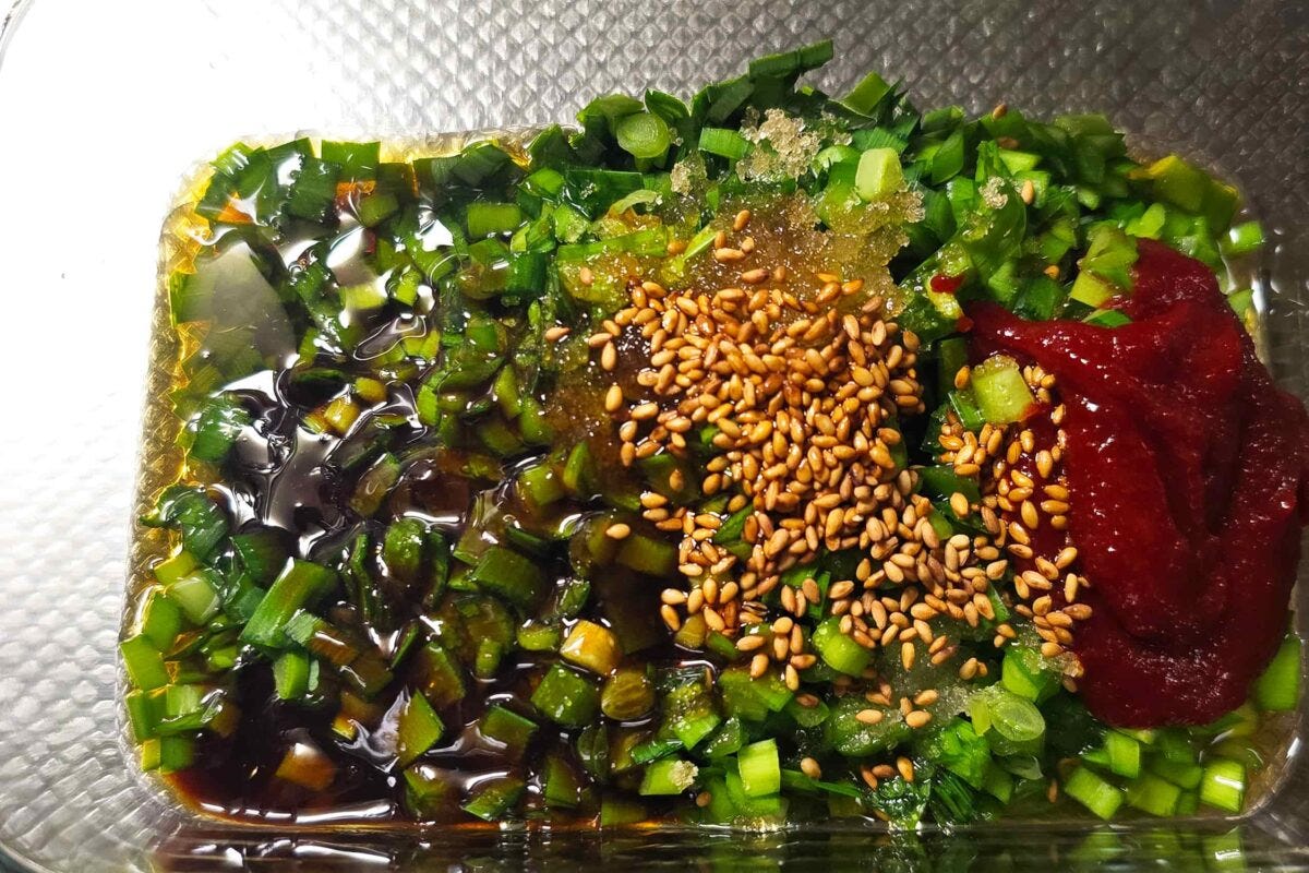 カリカリチキンのニラだれ