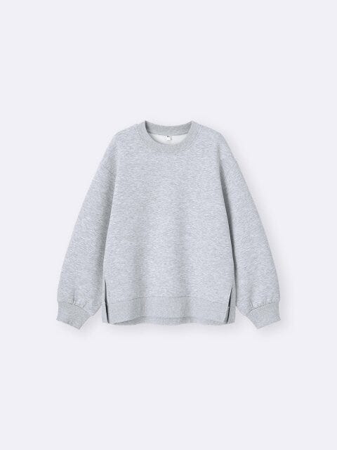 2025gu大人女性おすすめパフスウェットオーバーサイズプルオーバー