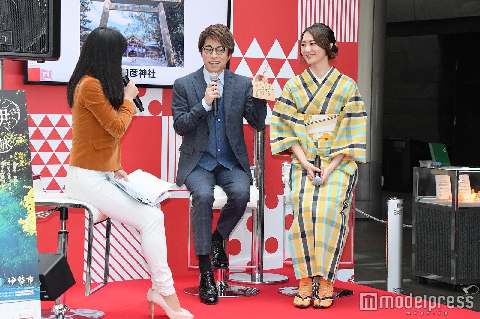 田村淳、尾崎ななみ （C）モデルプレス