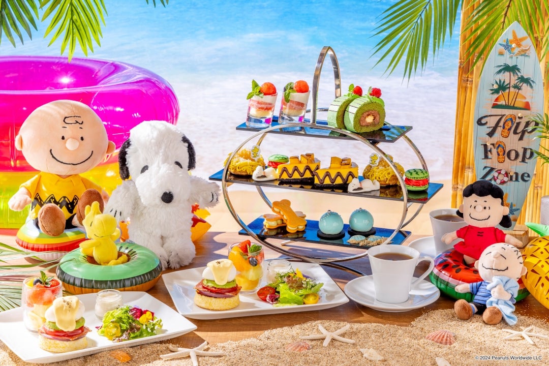 モーニングハイティー「Snoopy Summer Beach Time」5,600円／提供画像