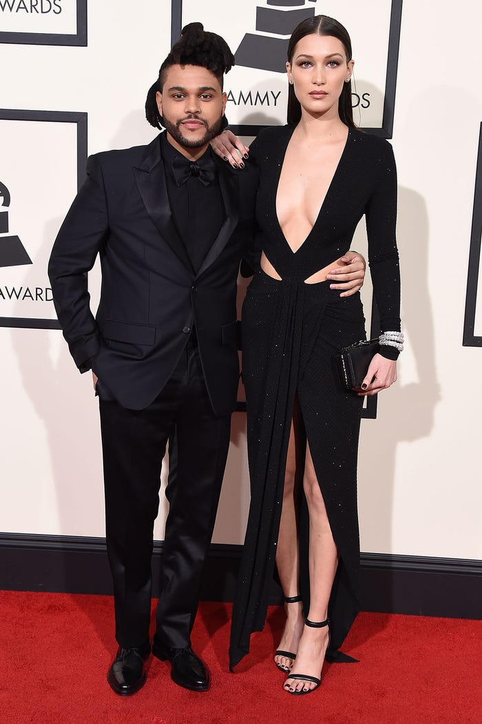 今年2月に開催された「第58回グラミー賞」より/ザ・ウィークエンド&ベラ・ハディッド/photo:GettyImages