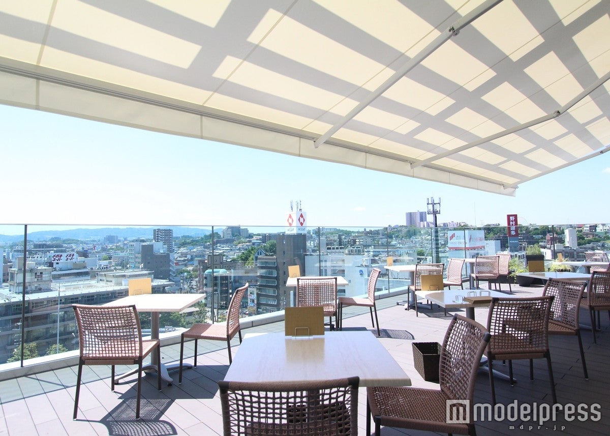 8Fレストランは全店テラス席から枚方の街が見渡せる／画像提供：カルチュア・コンビニエンス・クラブ