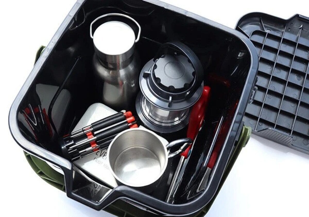 ダイソー　座れるボックス　容量　収納例