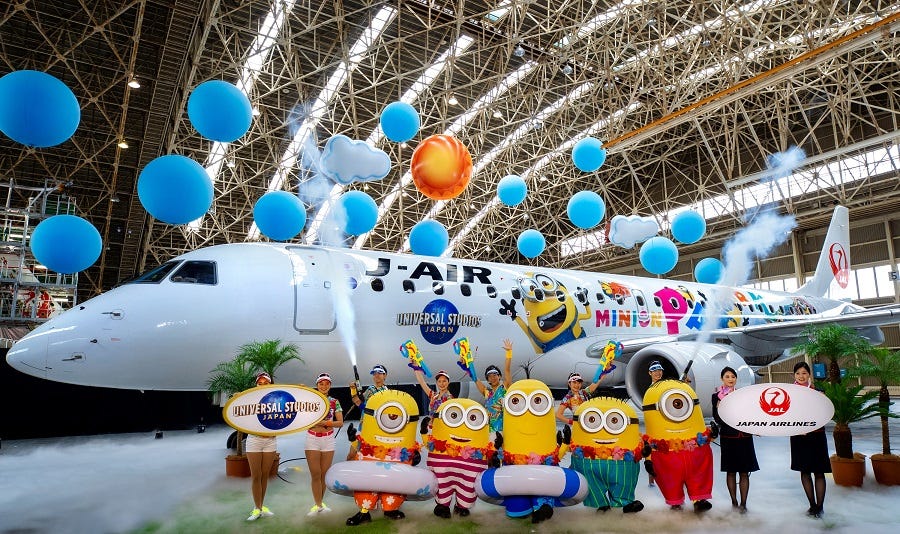 JAL「ミニオンジェット 2」国内線に就航 ミニオンたちが日本の空を駆け巡る