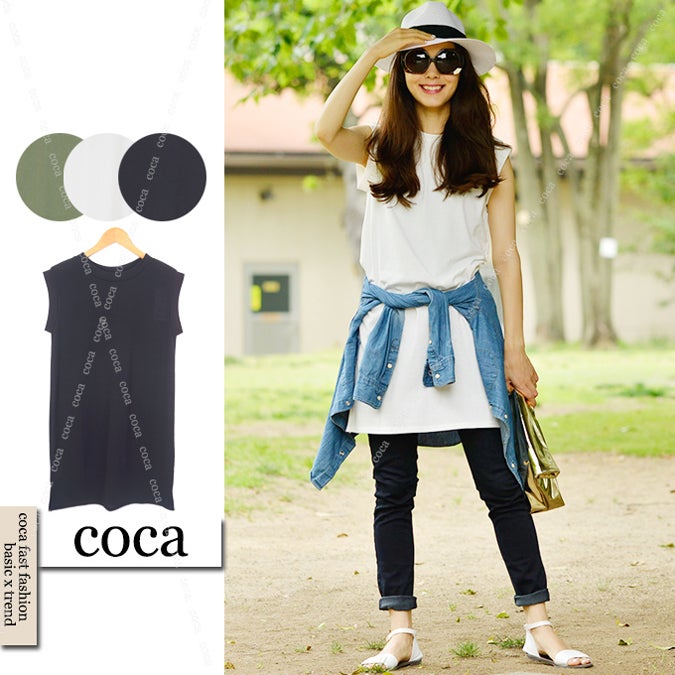 首つまりタンクワンピ「coca」2,490円(税込)