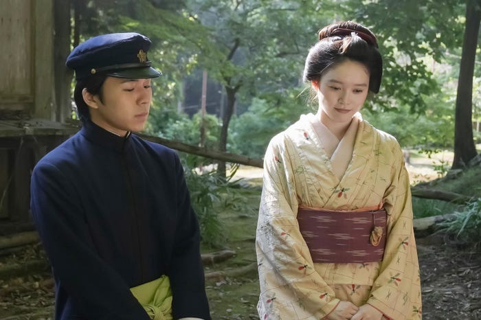 下川恭平、高石あかり「ばけばけ」第50話(C)NHK