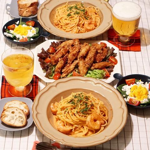 クリームパスタに合う献立特集 幅を広げる味付けや組み合わせでもっと美味しく モデルプレス