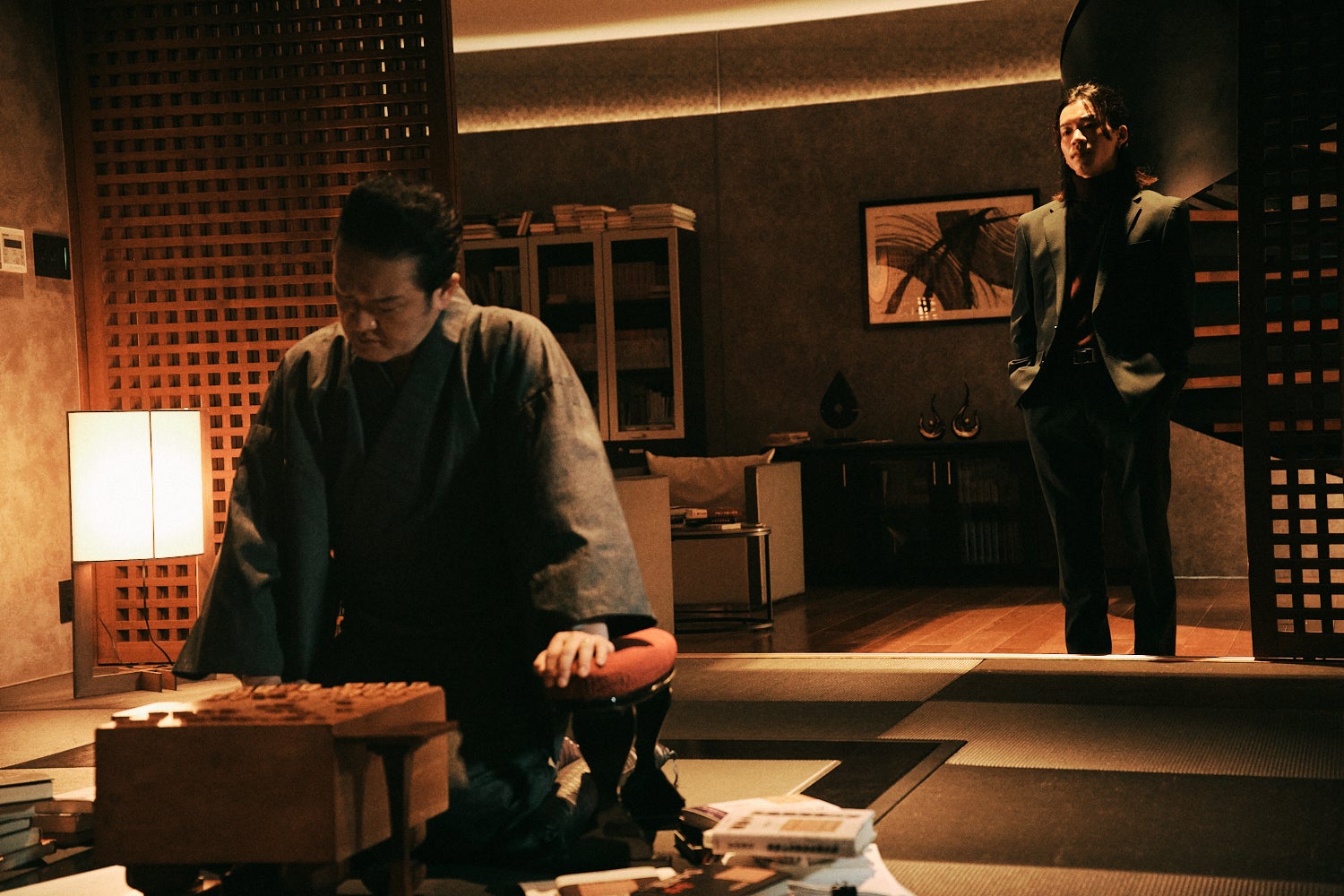 中村獅童、森愁斗（C）AbemaTV, Inc.