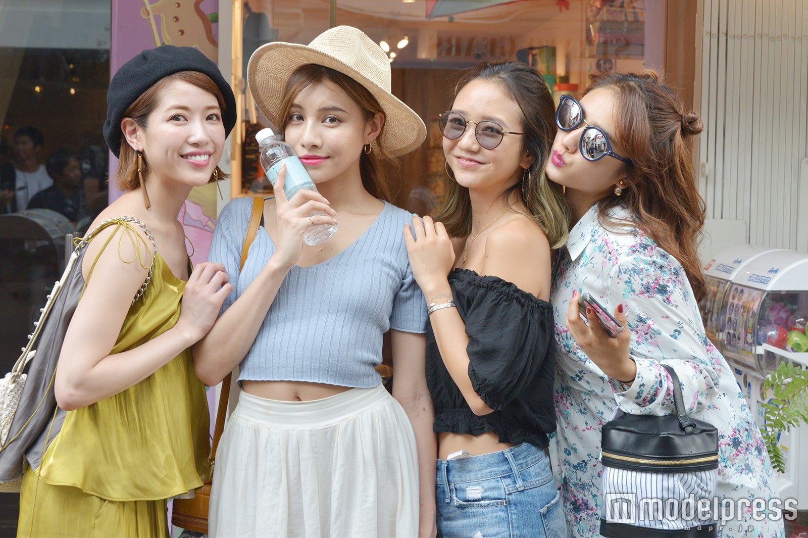 くみっきー、難波サキ、kiy、谷まりあ （C）モデルプレス