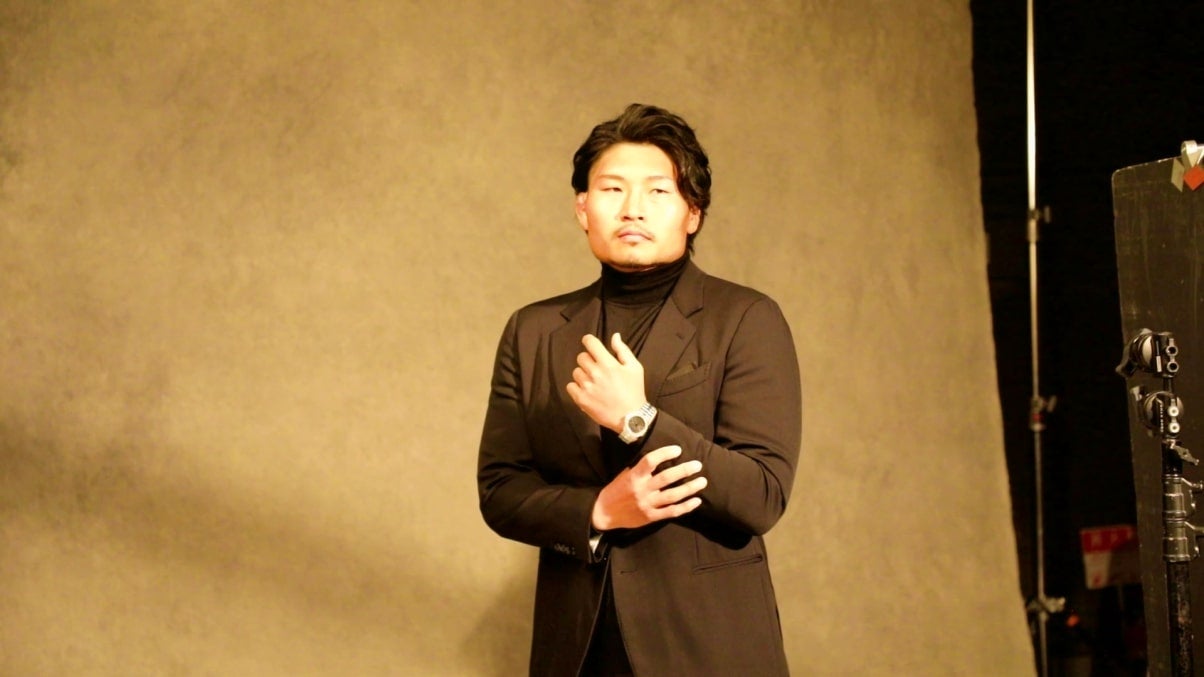 稲垣啓太選手 メイキング動画キャプチャ（提供写真）