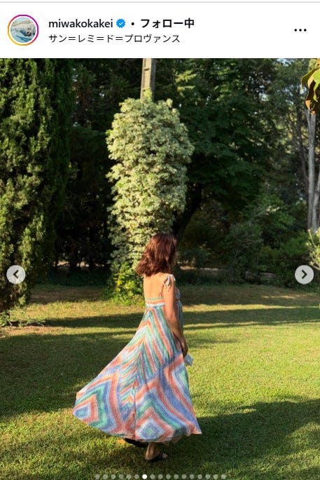 筧美和子Instagramより