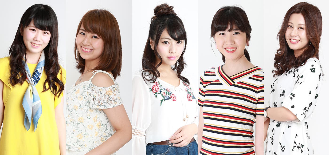 (左から)石居さん、内田さん、小田さん、五月女さん、皿田さん