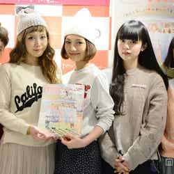 ファッション誌「mer」創刊1周年イベントを開催した（左より）柴田紗希、田中里奈、武智志穂、青柳文子、三戸なつめ