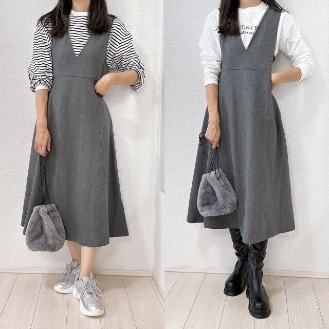 ユニクロ ジャンパースカート ユニクロ ジャンパースカート 秋 コーデ