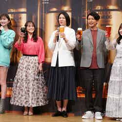 （左から）ゆうちゃみ、牧瀬里穂、松下奈緒、藤木直人、齊藤京子（C）モデルプレス