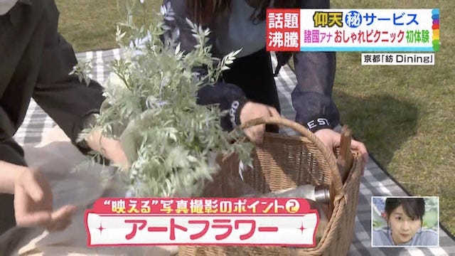 映える写真撮影の用意