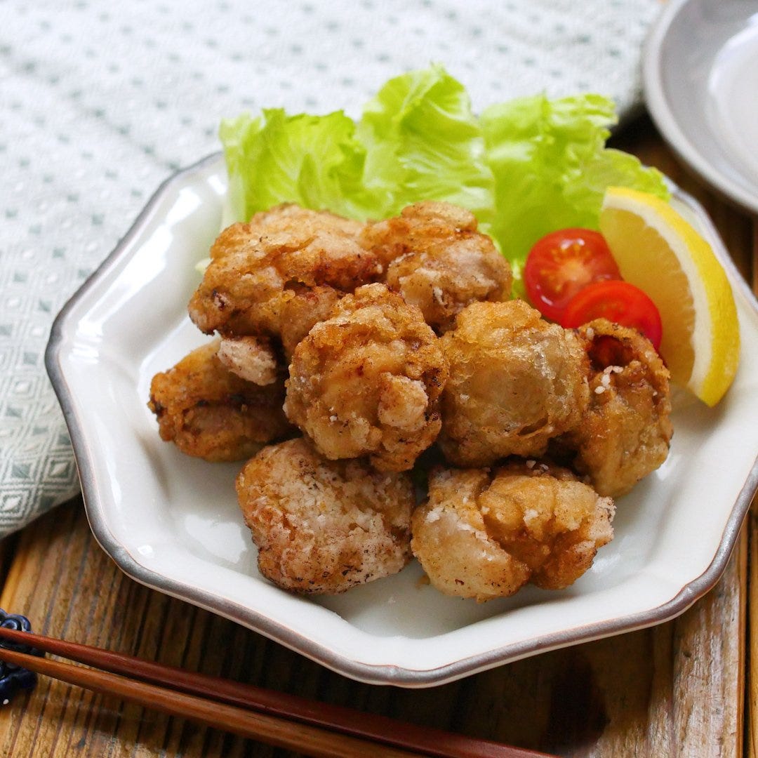 ウスターソースだけ!ジューシー唐揚げ【調味料1つレシピ】