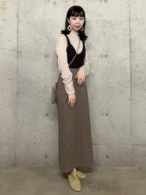 ブラウンコーデ　秋