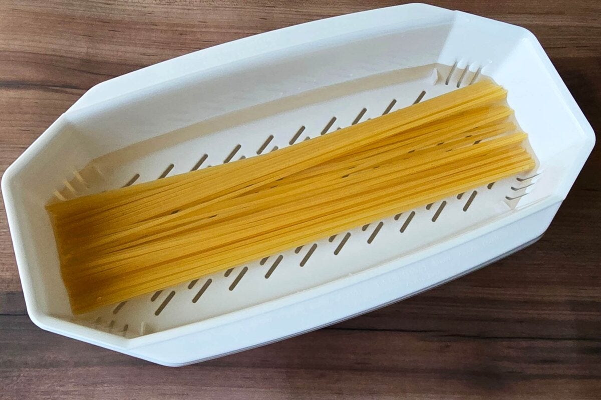 電子レンジでパスタメーカー・パスタ