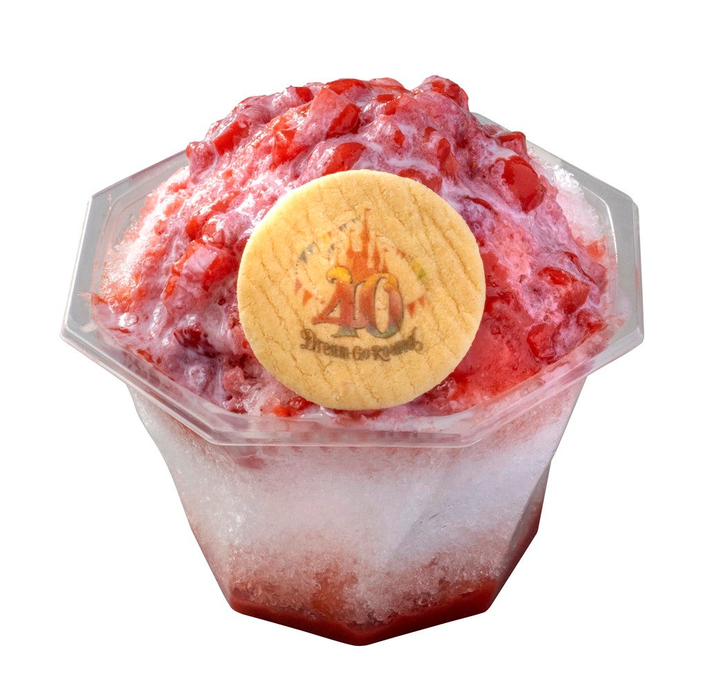 シェイブアイス（ストロベリーミルク）700円（C）Disney