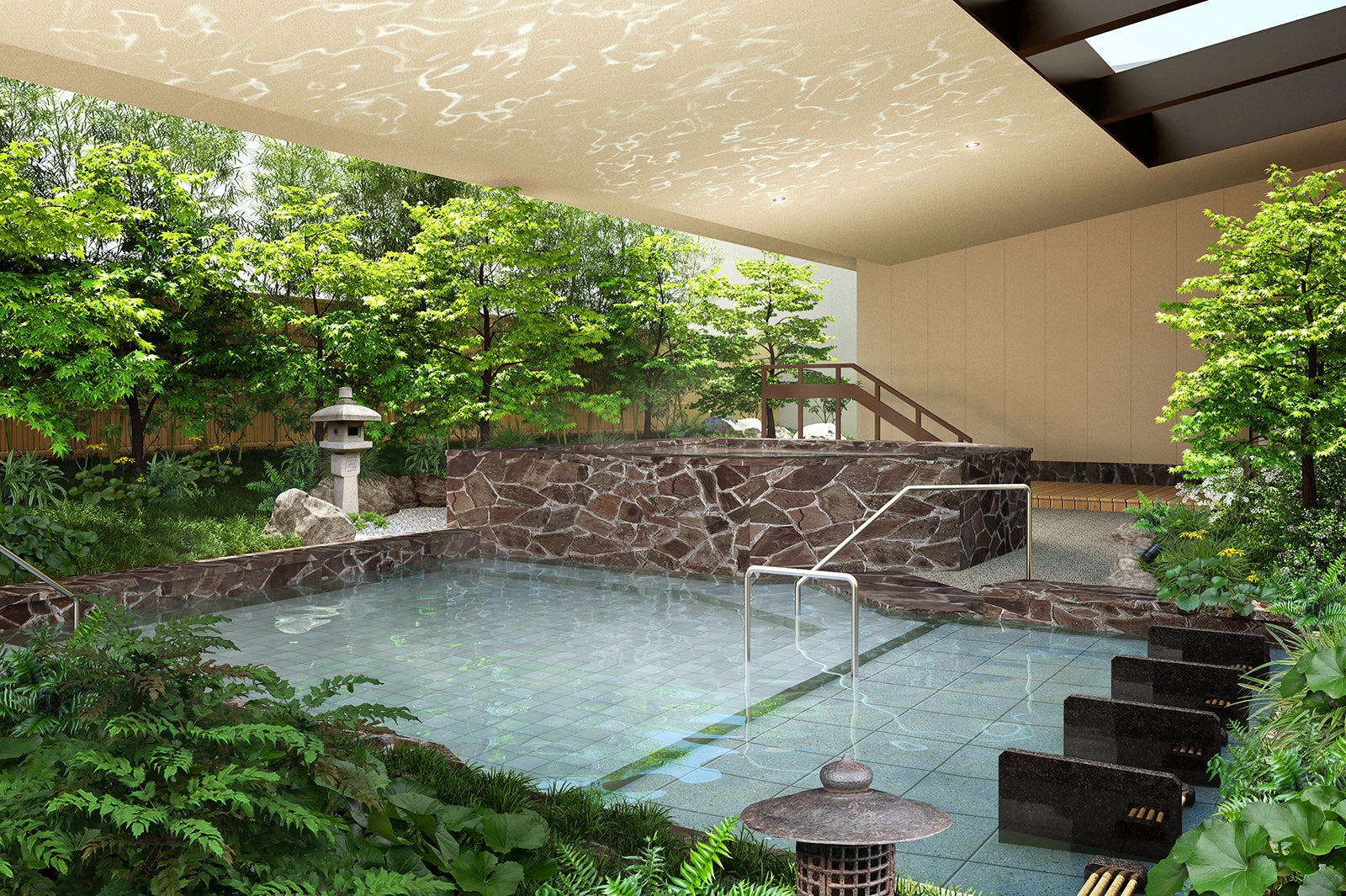 露天風呂／画像提供：大阪ベイタワー合同会社