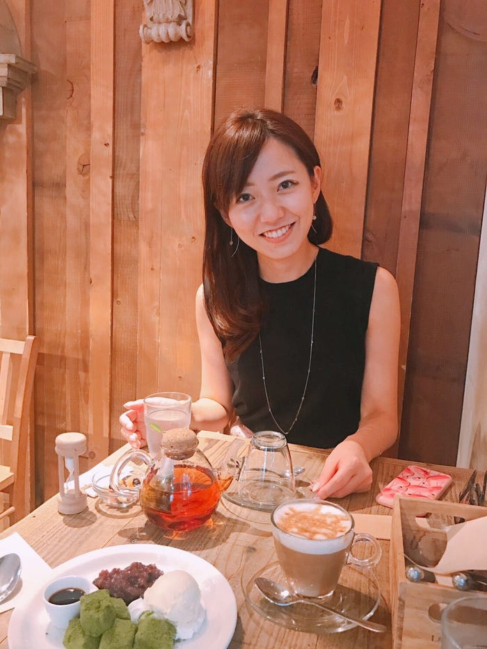 ツリーハウスカフェへ/内田嶺衣奈アナウンサー(提供写真)