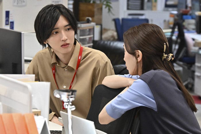 道枝駿佑、永野芽郁「キャスター」第9話(C)TBS