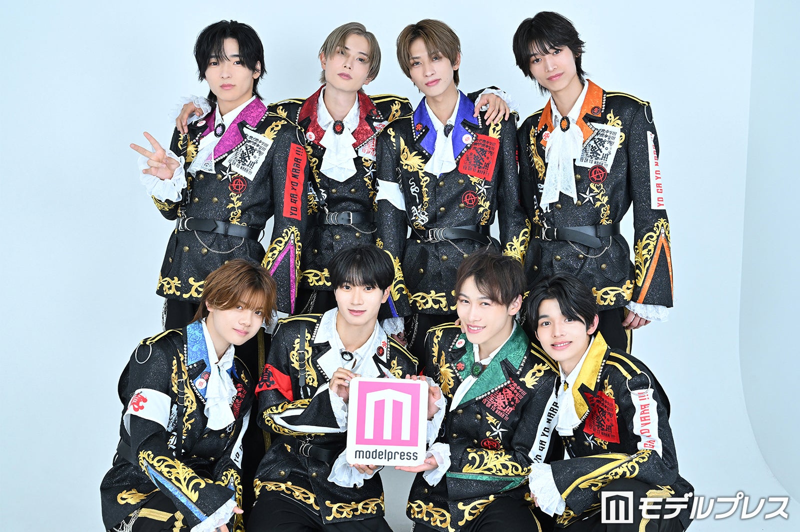 真・世が世なら!!!／（上段左から時計回り）内藤五胤、添田陵輔、中山清太郎、水戸虹一輝、倉澤俊、大谷篤行、堀尾聖、鈴木琥晴（C）モデルプレス