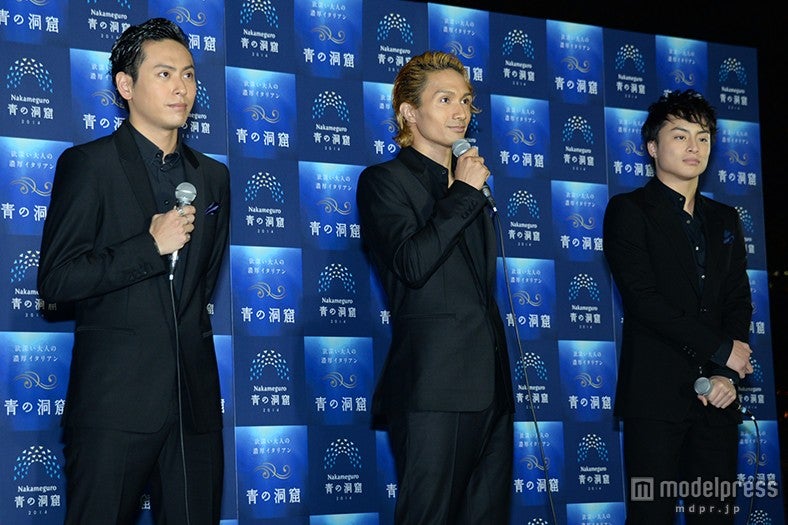 （左より）山下健二郎、橘ケンチ、白濱亜嵐