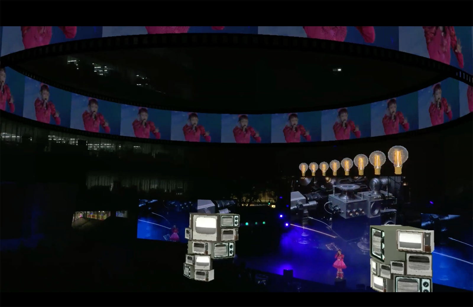 水曜日のカンパネラ スクリーンの様子／Photo by アンザイミキ