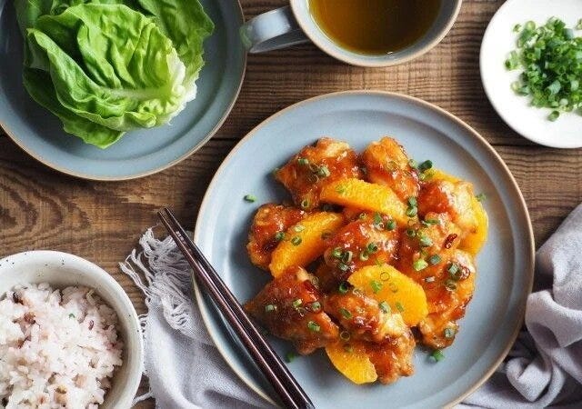 甘辛オレンジチキン