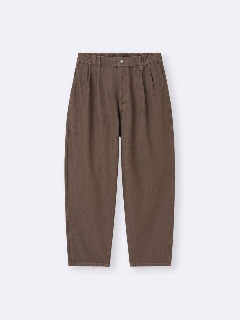 デニムキャロットパンツ 2025gu大人女性おすすめデニムキャロットパンツ