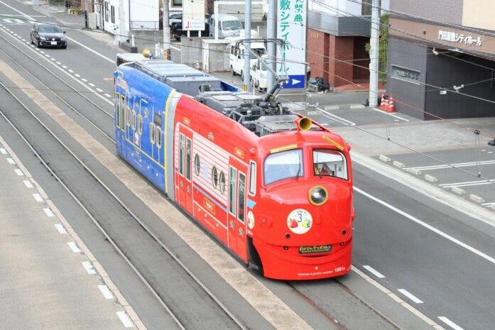 おかでんチャギントン電車、快走