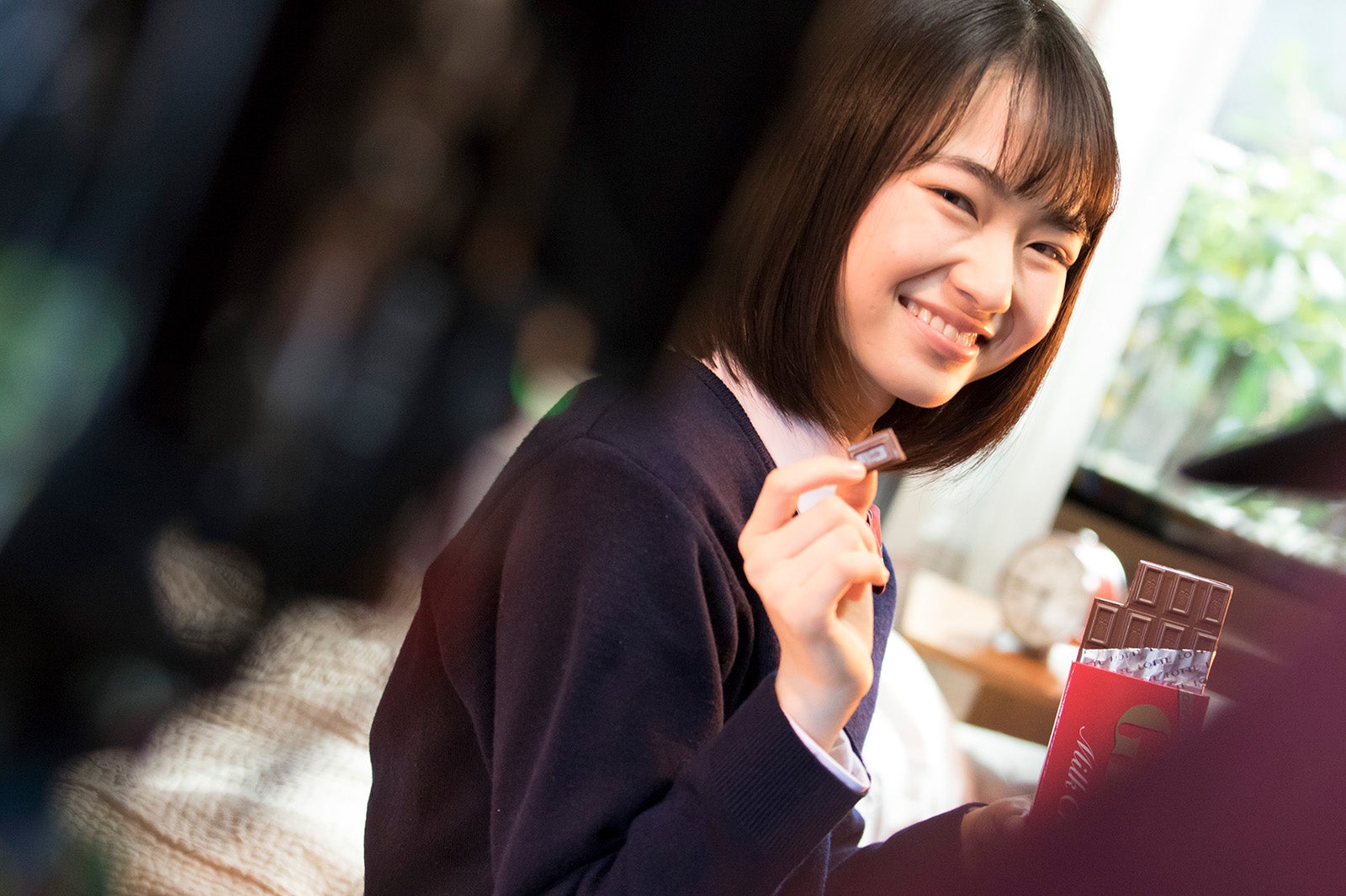 山田杏奈／新CMメイキングカット（提供画像）