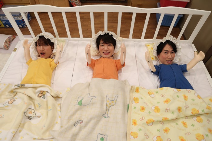 Snow Man深澤辰哉・向井康二・宮舘涼太、3つ子の赤ちゃんに変身 パワーアップして「ドリフに大挑戦」2年ぶりカムバック