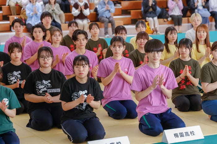 山時聡真、高村佳偉人、嵐莉菜、齋藤潤、當真あみ、坂元愛登「ちはやふる−めぐり−」第7話(C)日本テレビ