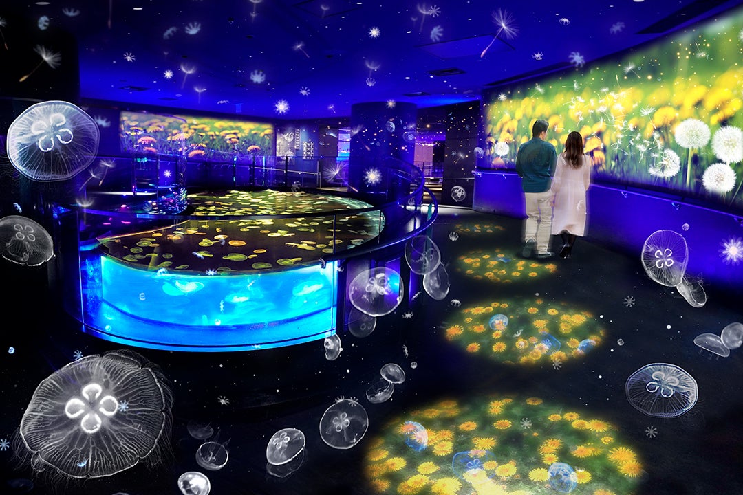 すみだ水族館「たんぽぽとクラゲ」幻想的な春限定の癒し演出