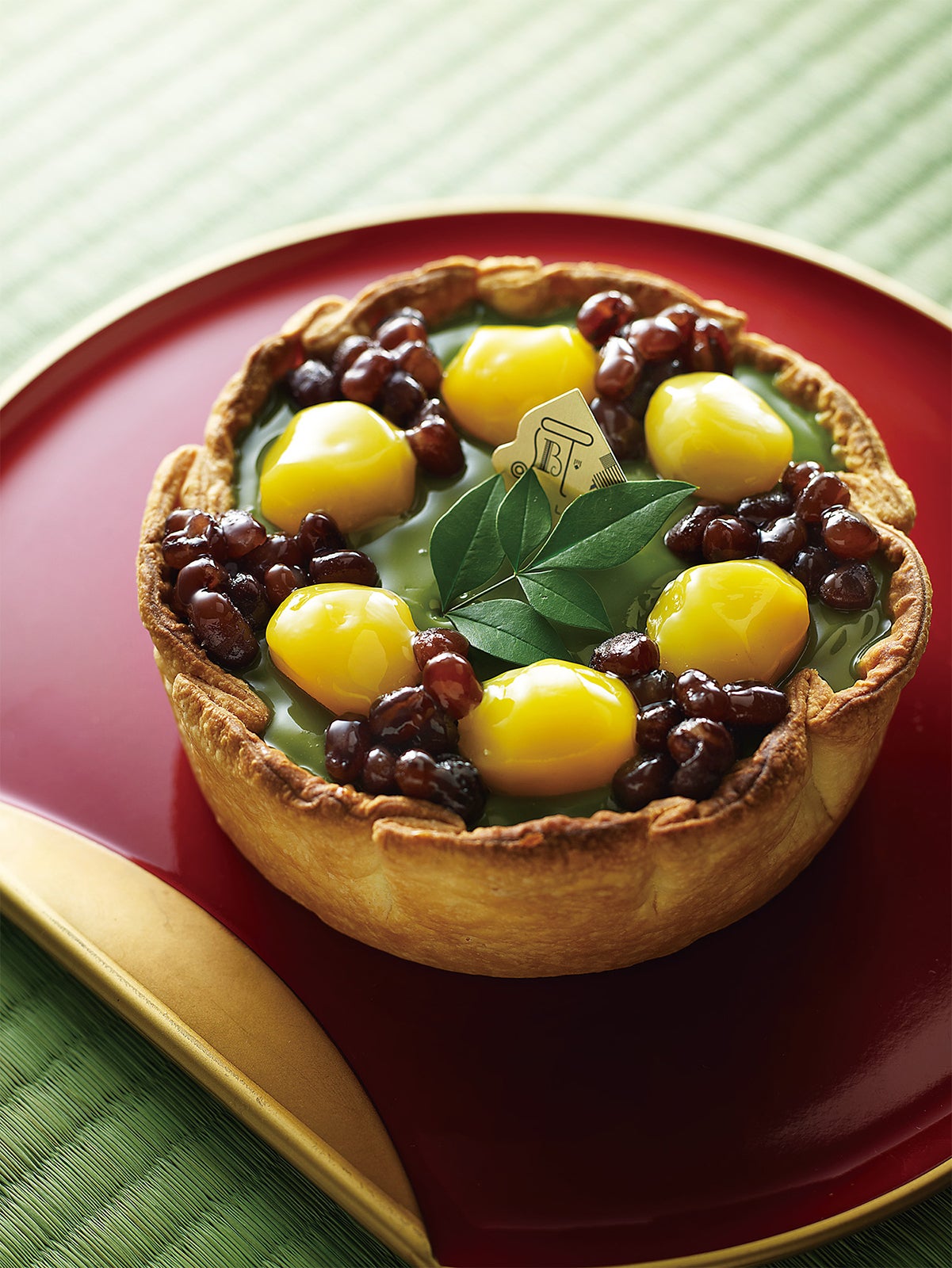 栗と大納言の宇治抹茶チーズタルト／画像提供： PABLO（パブロ）