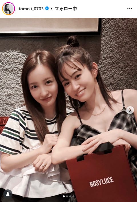 板野友美Instagramより