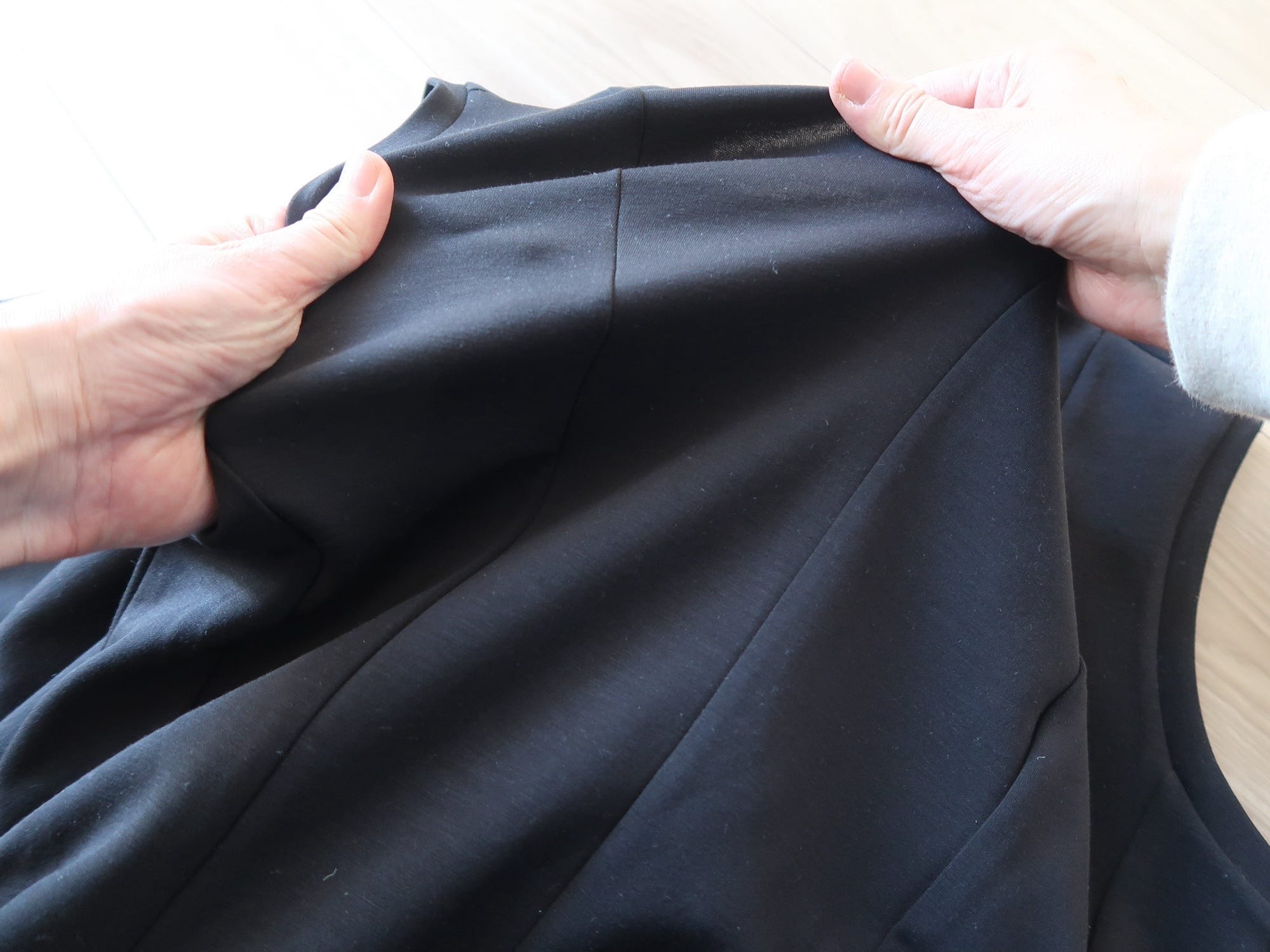 伸縮性があって、着心地も楽ちん