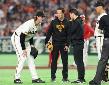 巨人・ウィットリーが6回無安打無失点で交代 まさかのアクシデントも執念の続投で6回を投げきる