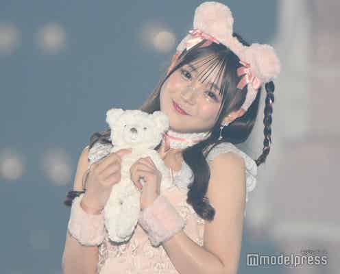 「今日好き」古澤里紗、くま耳コーデであざと可愛い仕草披露 桜庭遥花らとアイドルデビュー決定で話題【関西コレクション 2024 A/W】