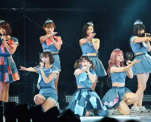 PASSPO☆、キュートなCAパフォーマンスで大阪を夢中に 増井みお、藤本有紀美、安斉奈緒美は堂々ランウェイ