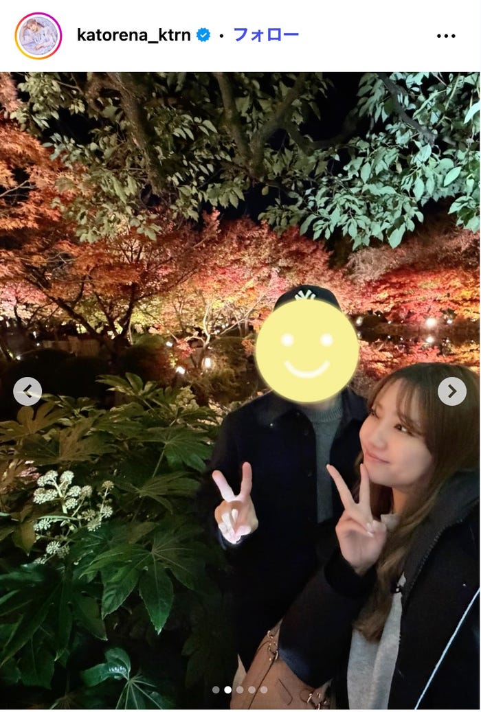 加藤玲奈Instagramより