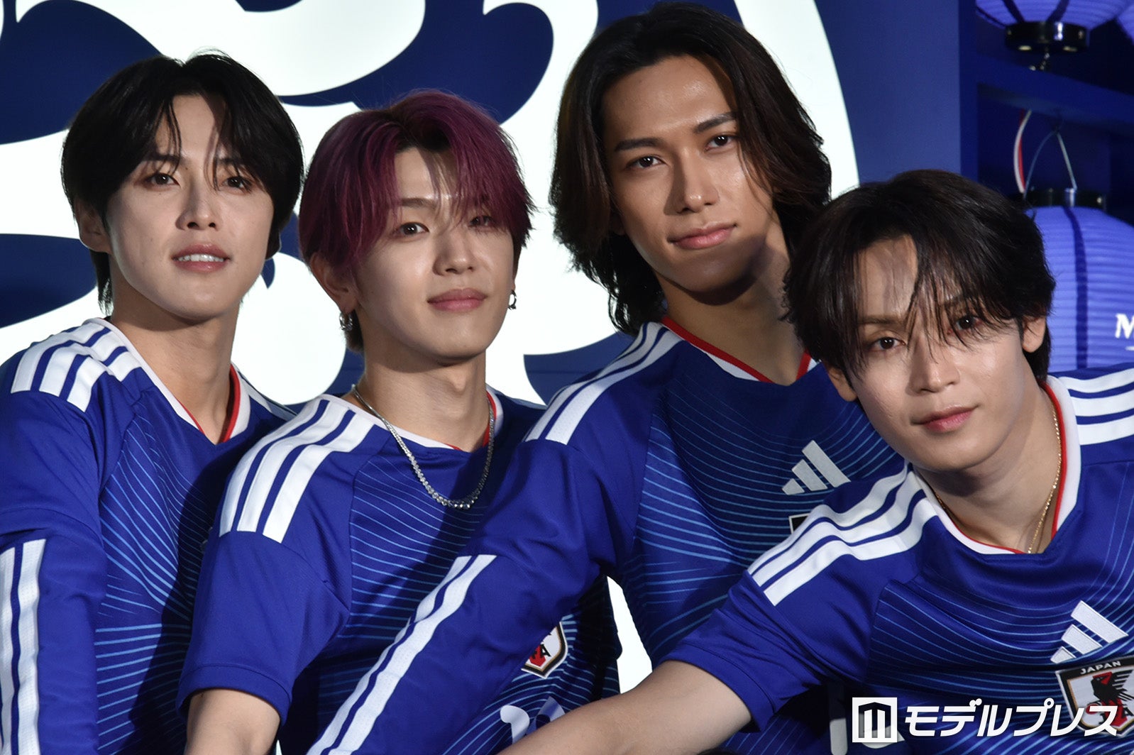（左から）河野純喜、高塚大夢、池崎理人、與那城奨（C）モデルプレス