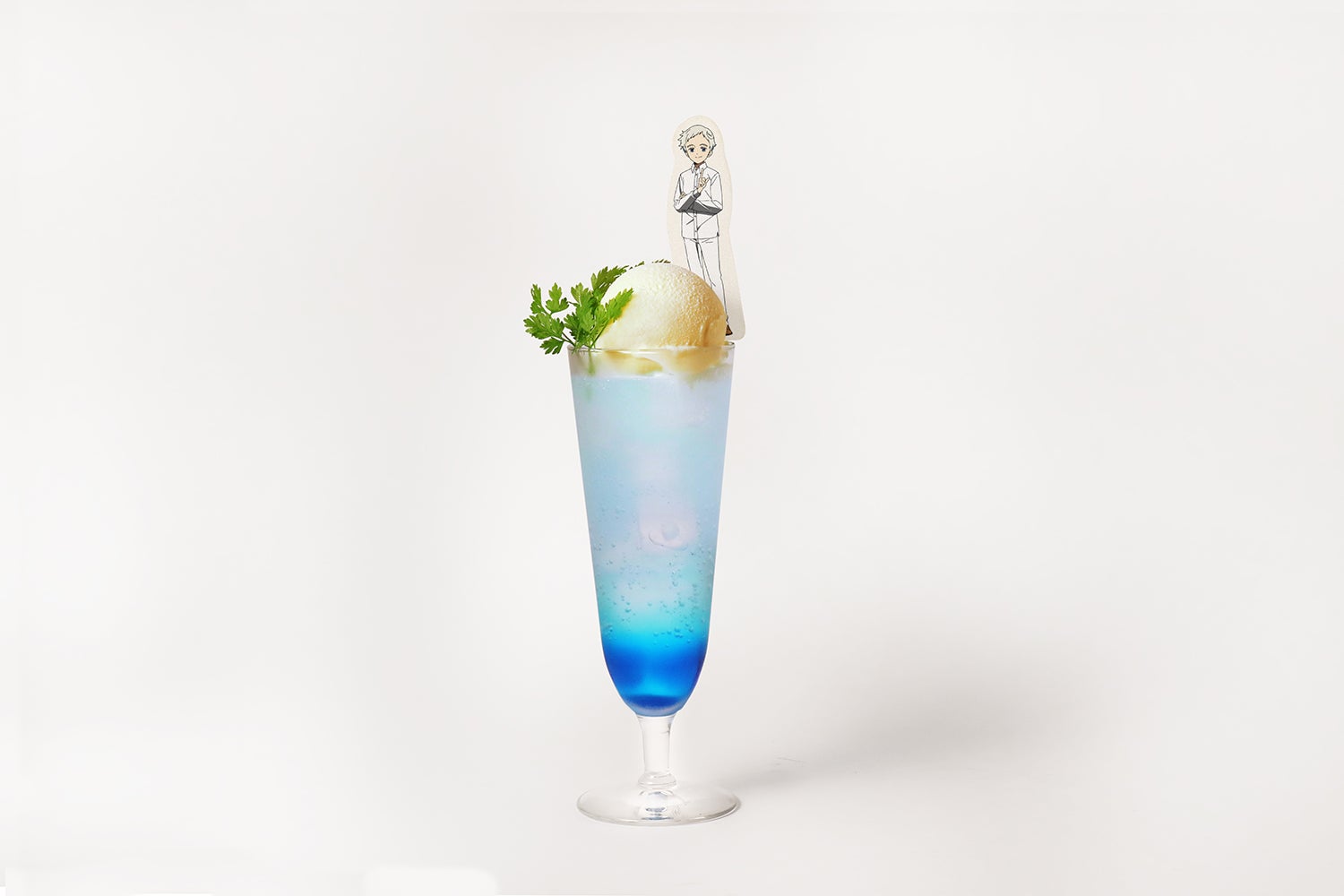 ノーマンのミントブルー ソーダフロート830円（提供画像）