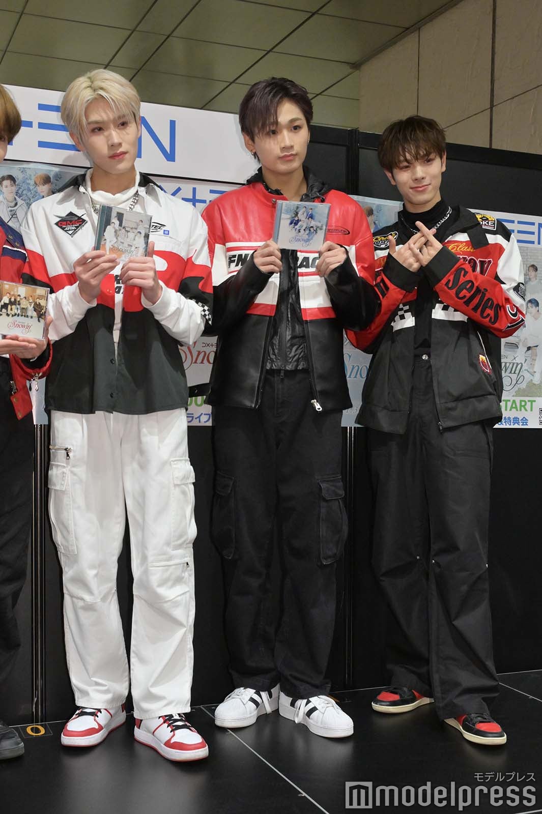 （左から）大久保波留、田中笑太郎、福田歩汰（C）モデルプレス