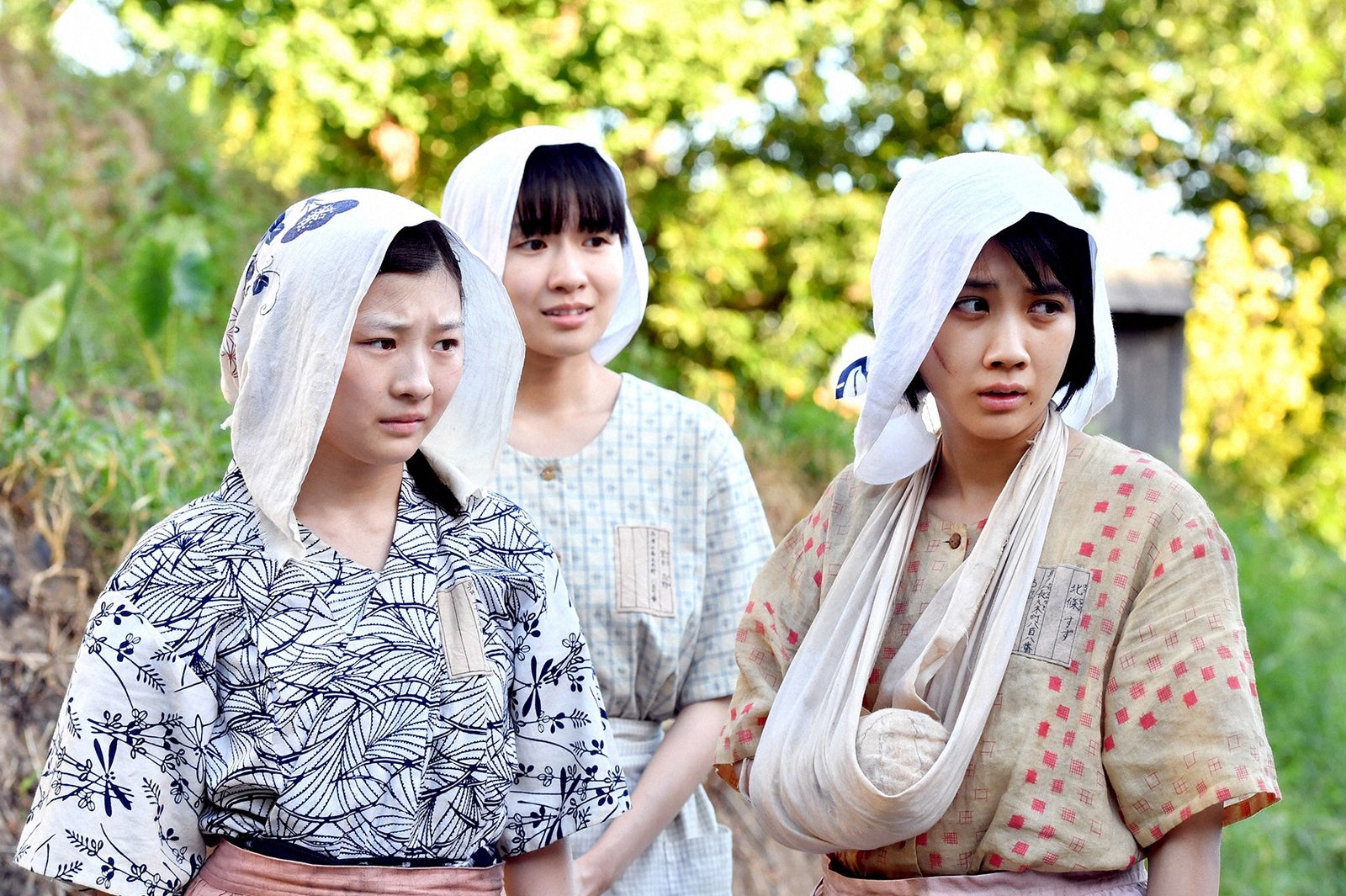 伊藤沙莉、土村芳、松本穂香／「この世界の片隅に」第8話より（C）TBS