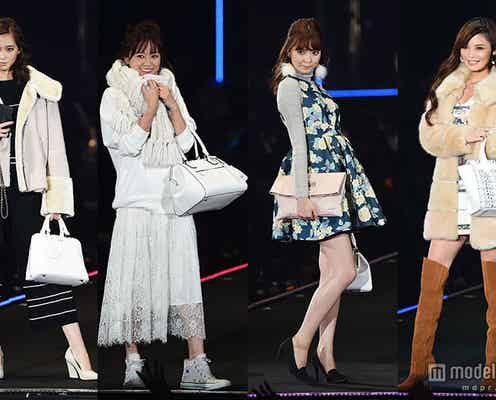 八木アリサ、宮城舞らが秋冬トレンドバッグ&最新コーデで観客を魅了<TGC2015A/W>
